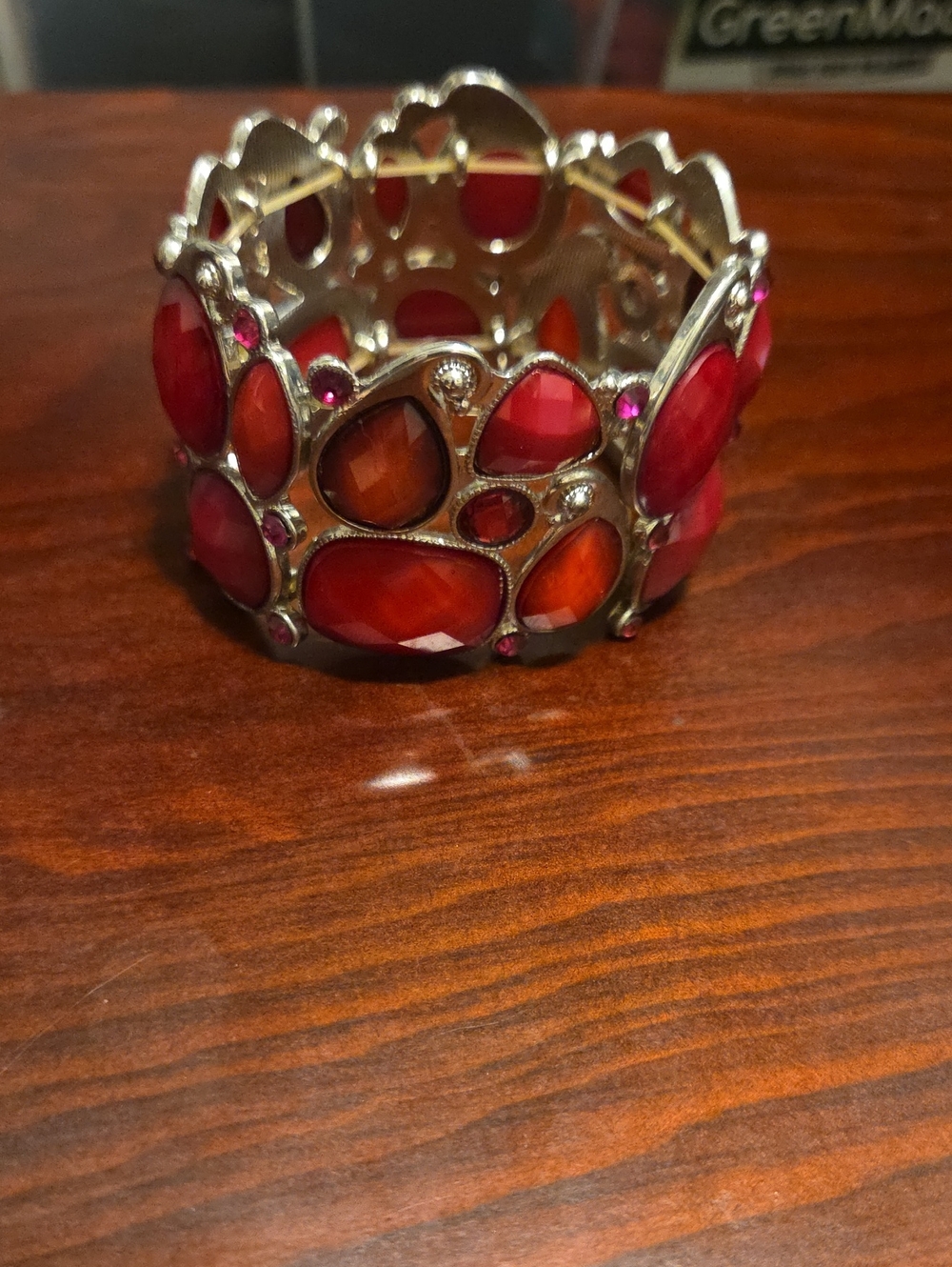 Red Crystal Stretch Bracelet - Women Jewelry